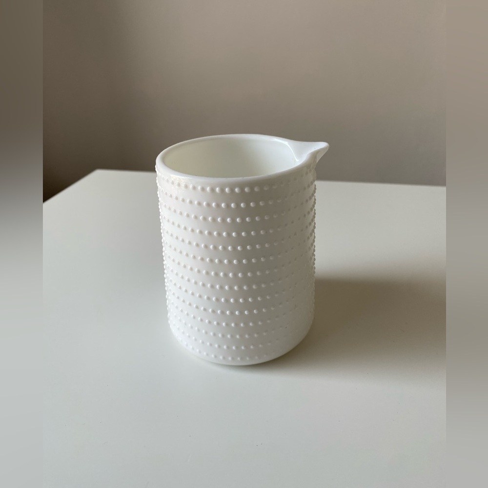 HEARTH & HAND WITH MAGNOLIA MILKGLASS WHITE GLASS CREAMER HEAVY